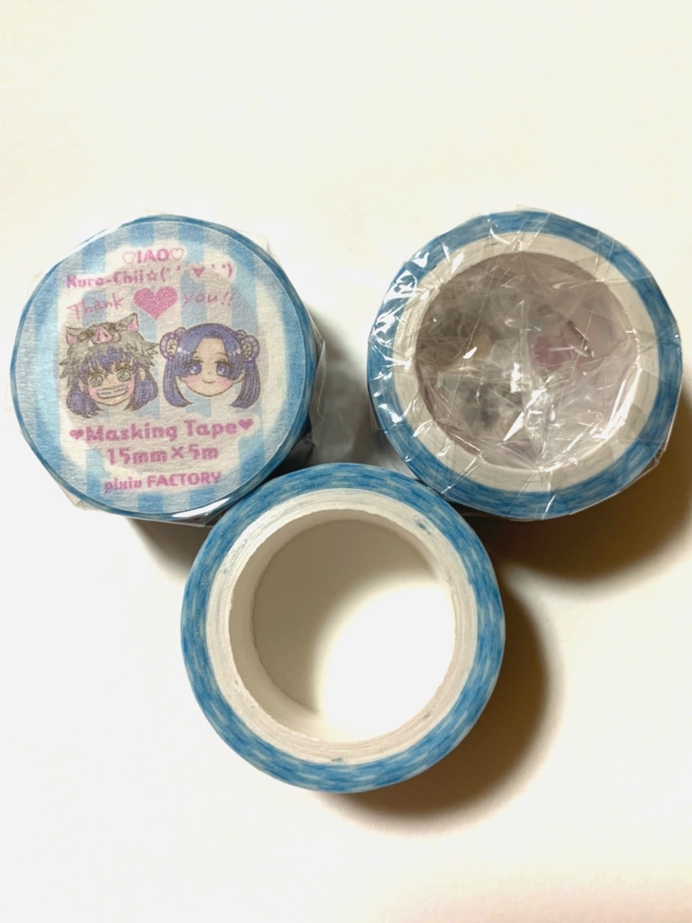 【送料込み!】伊アオ★ラブラブマスキングテープ♡+おまけminiシール15柄付き!
