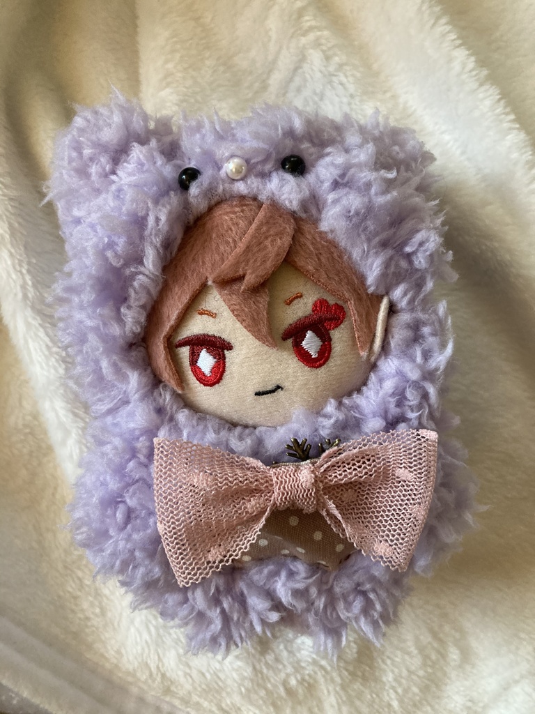 頑張るあなたを見守るクマ 10cmぬい服 着ぐるみ