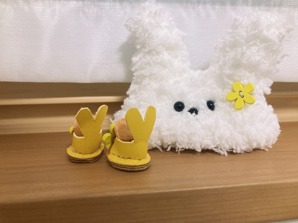 10-12cmぬい用うさぎの帽子&お靴