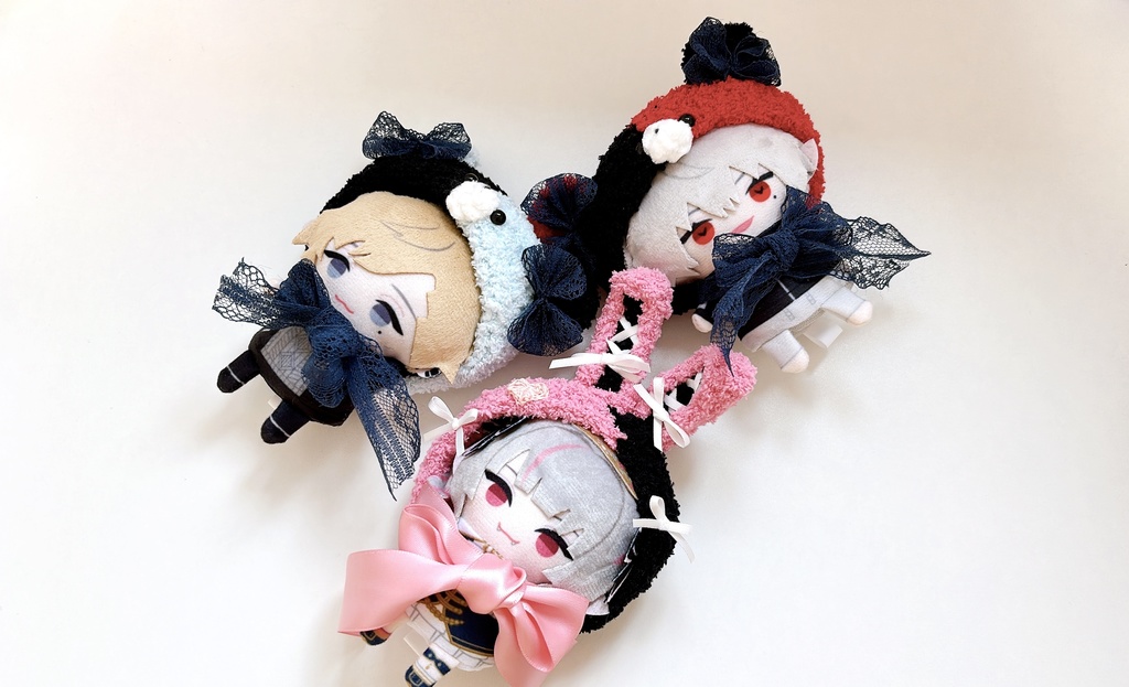 10-12センチサイズぬい用かぶりものクマ&ウサギ