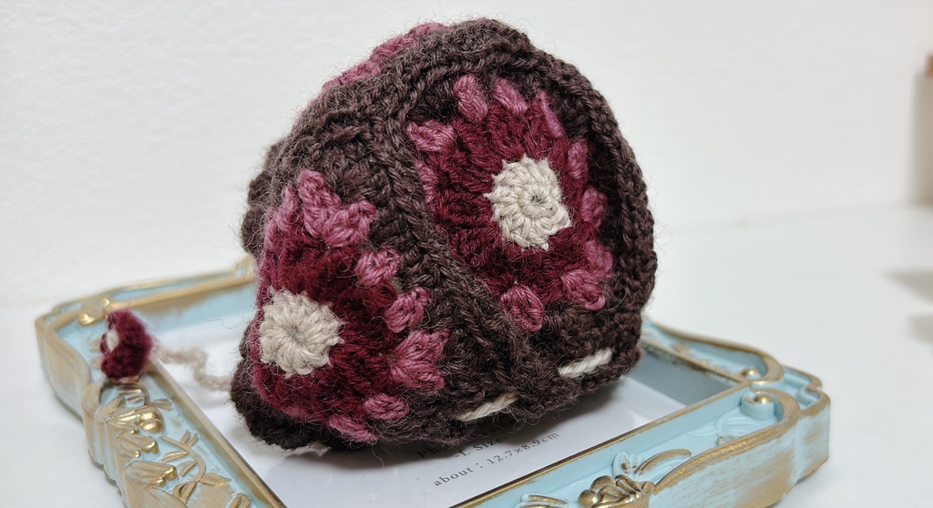 秋のグラニースクエアボンネット