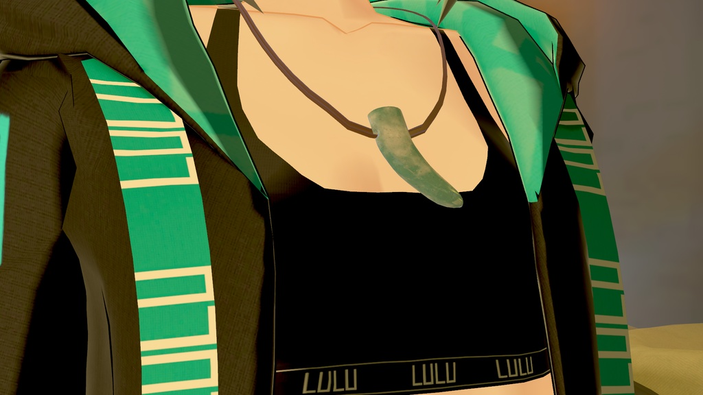 翡翠の首飾り【3D】