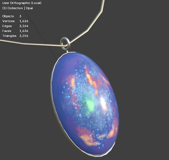 オパールのネックレス