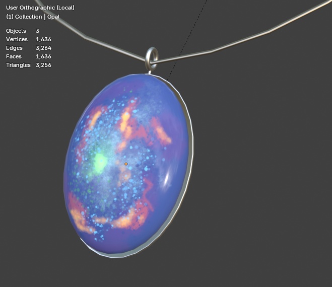 オパールのネックレス