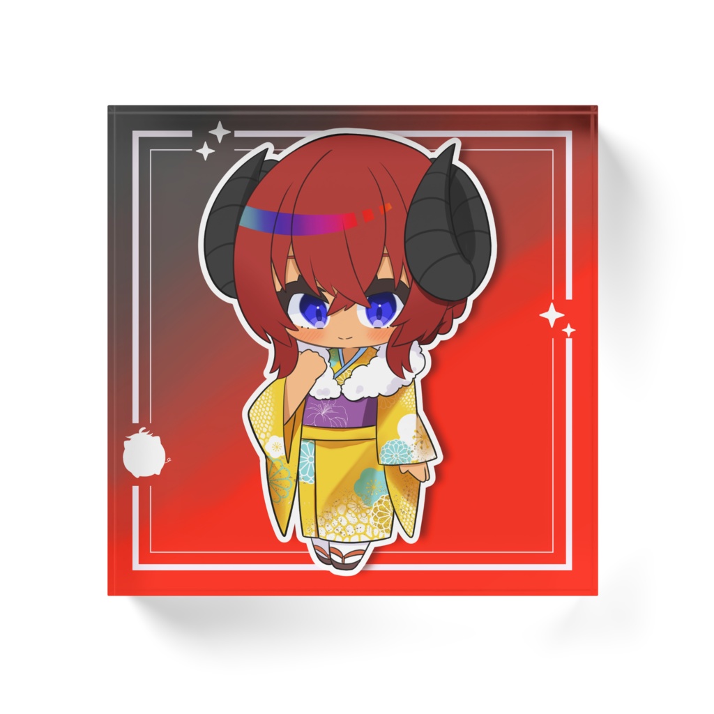 2025年お正月ラーヴァアクリルブロック