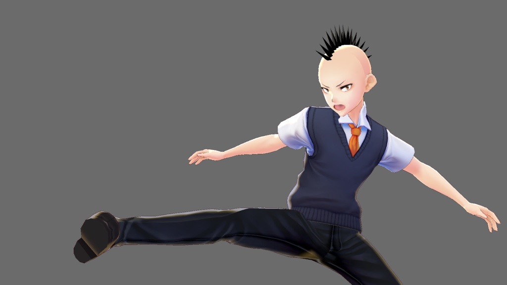 無料版あり【Vroid】モヒカンヘアプリセット