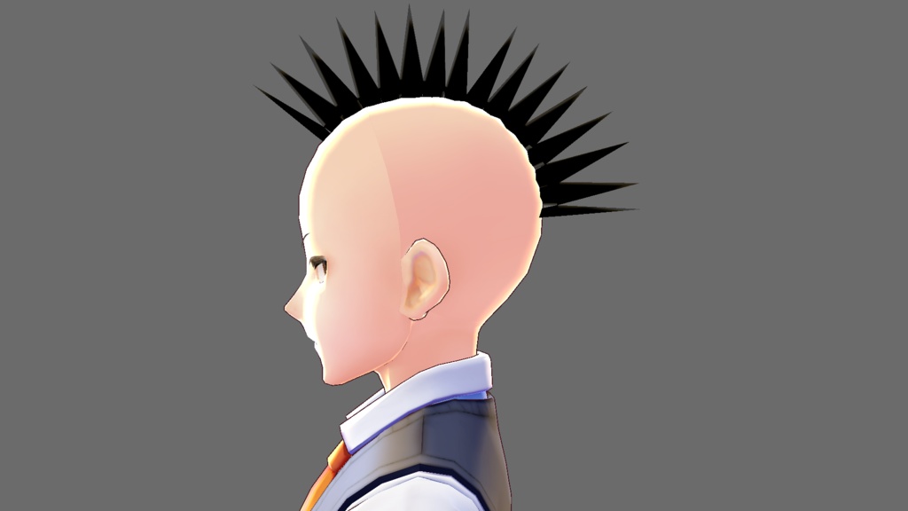 無料版あり【Vroid】モヒカンヘアプリセット