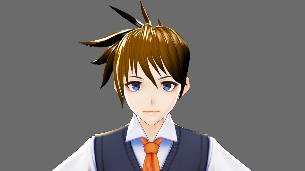 【Vroid】某キャラ風ツンツンヘアプリセット