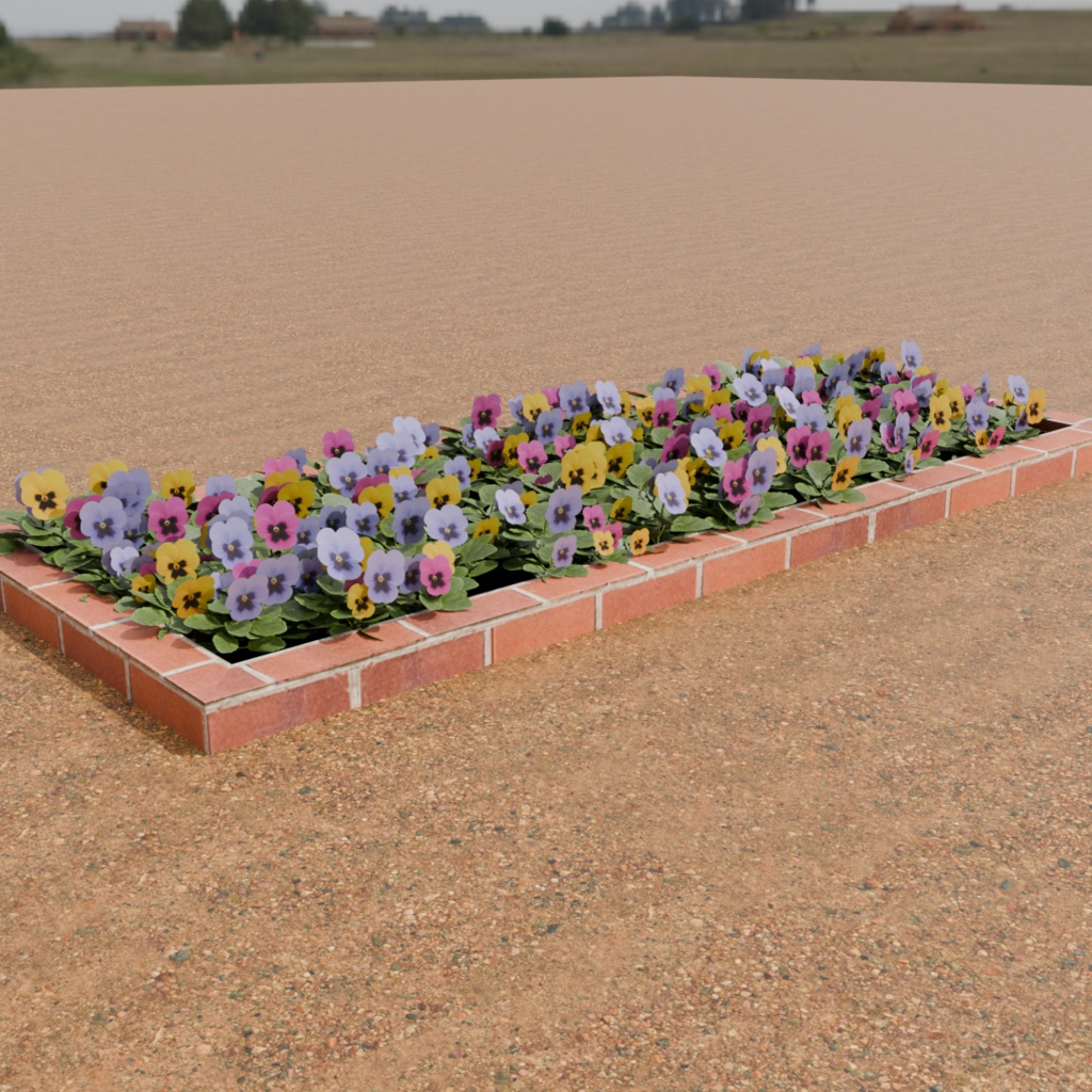 ローポリパンジー