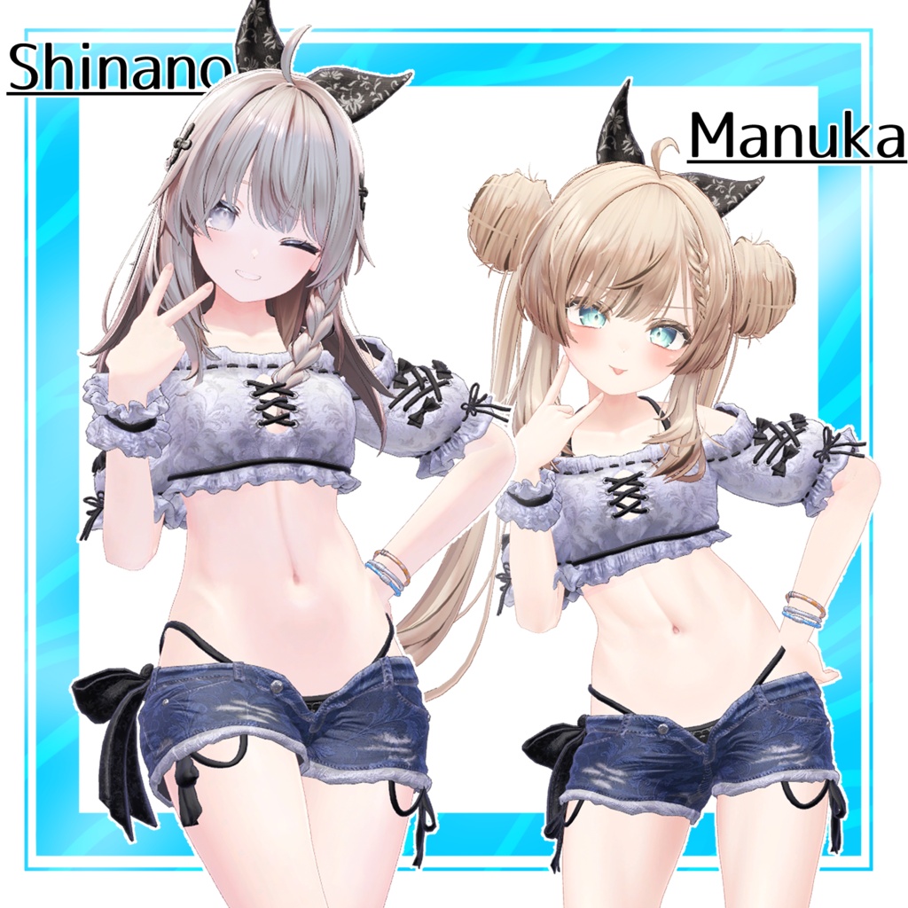 オフショルサマーデニム【OffShoulder_Summer_Denim】
