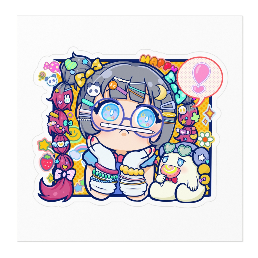 かんがえごと ステッカー