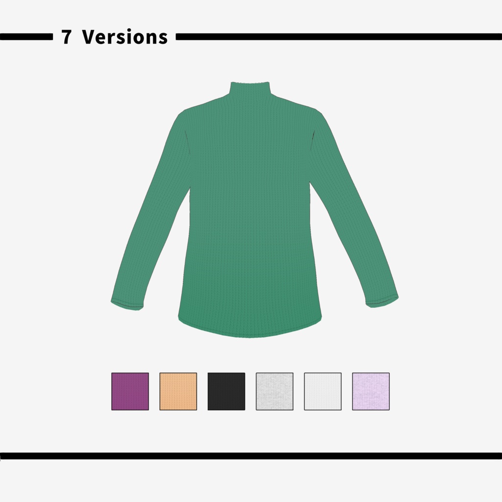 ショートダウンセット_VRoid Texture