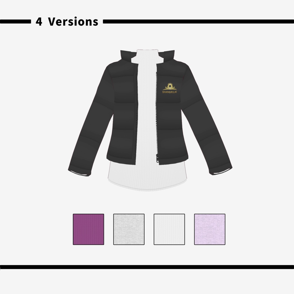 ショートダウンセット_VRoid Texture