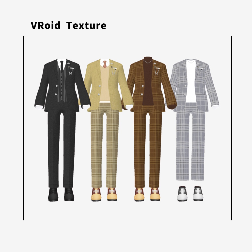 REINAスーツセット_VRoid Texture