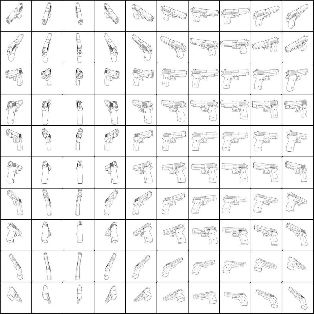 作画用の戦闘ポーズ集 女・拳銃編