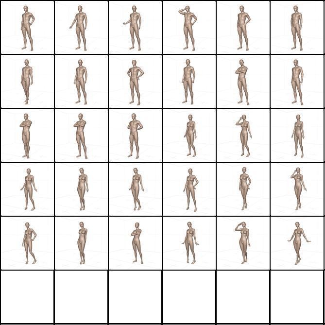 【無料】作画用の設定ポーズ集「有料版もあり」