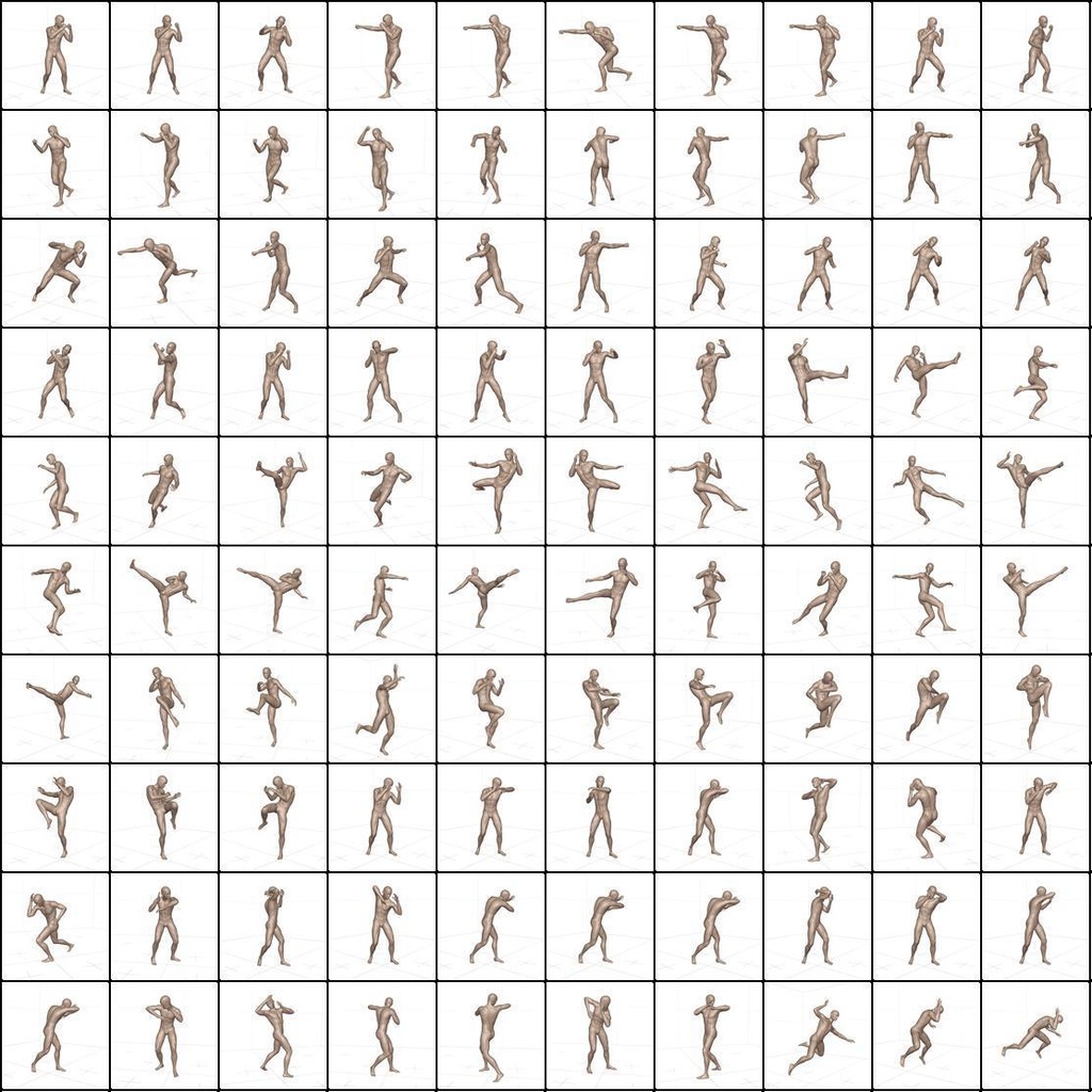 作画用の戦闘ポーズ集 男・ムエタイ編