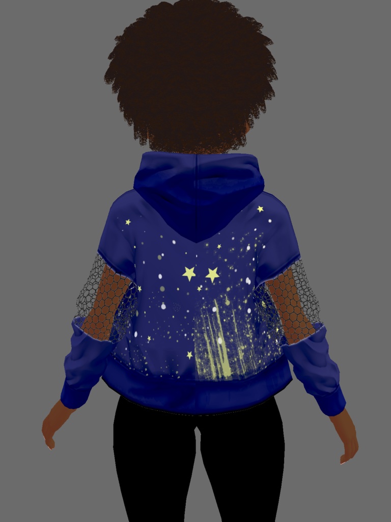 Star and Moon Sweater- Faded Sky Blue