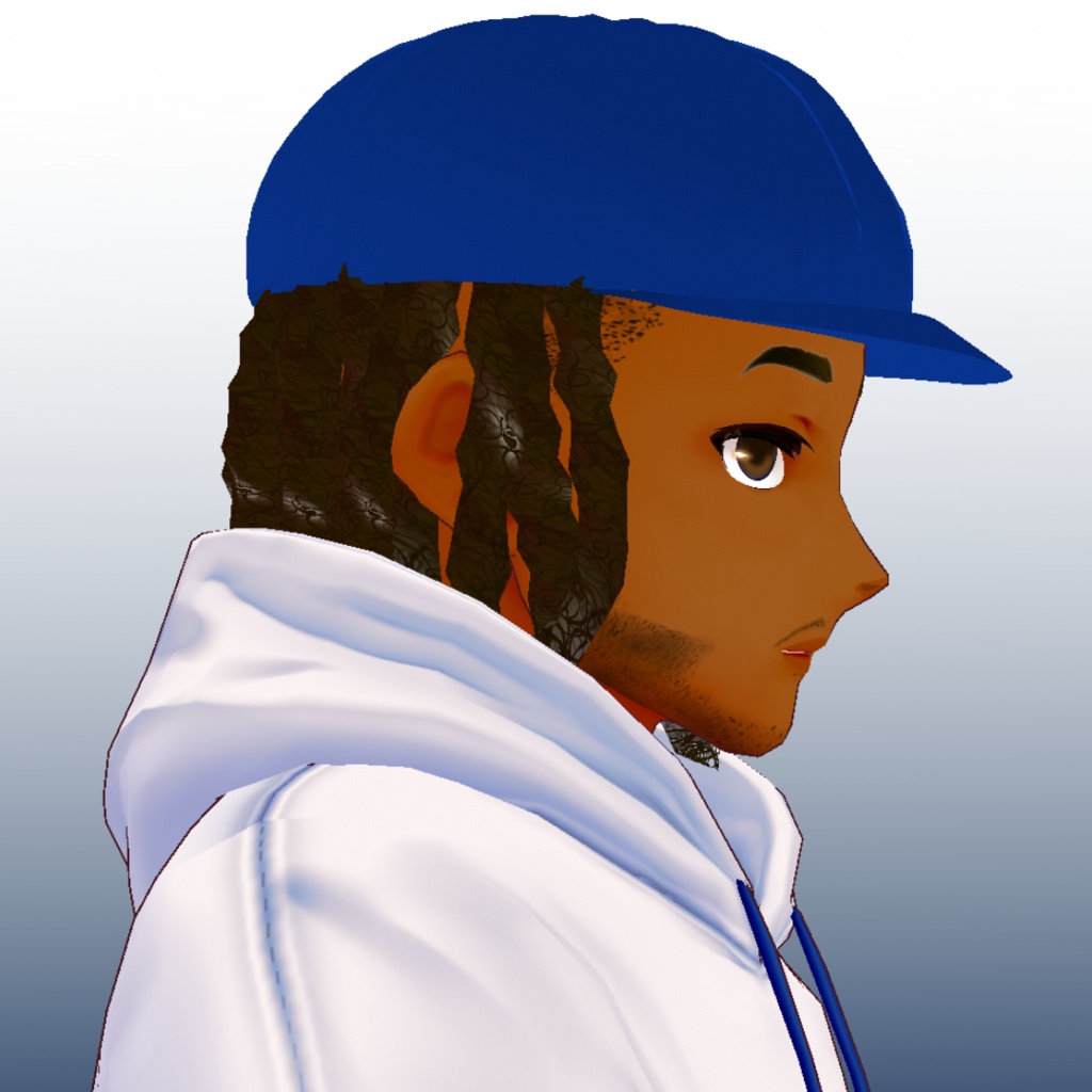 Baseball hat with dreads - Hair Preset