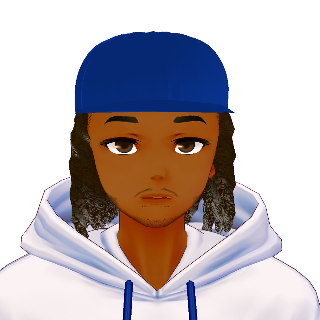 Baseball hat with dreads - Hair Preset
