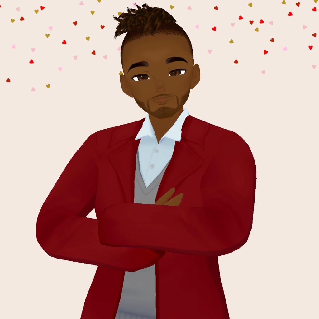 Full vroid model | Adult male with mini dreads