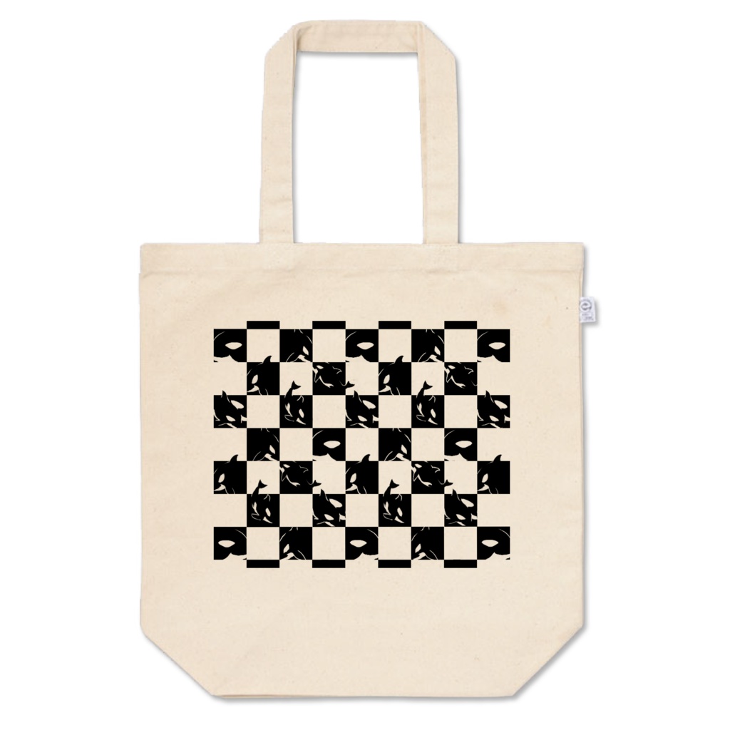 市松風シャチトートバッグ