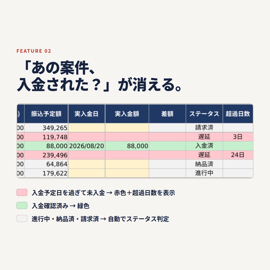 フリーランス案件管理シート|見積・請求・入金・源泉徴収を1枚で管理するExcelテンプレート