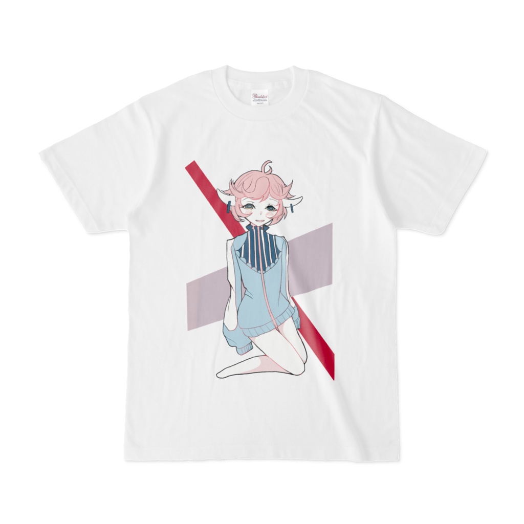 桃髪Tシャツ