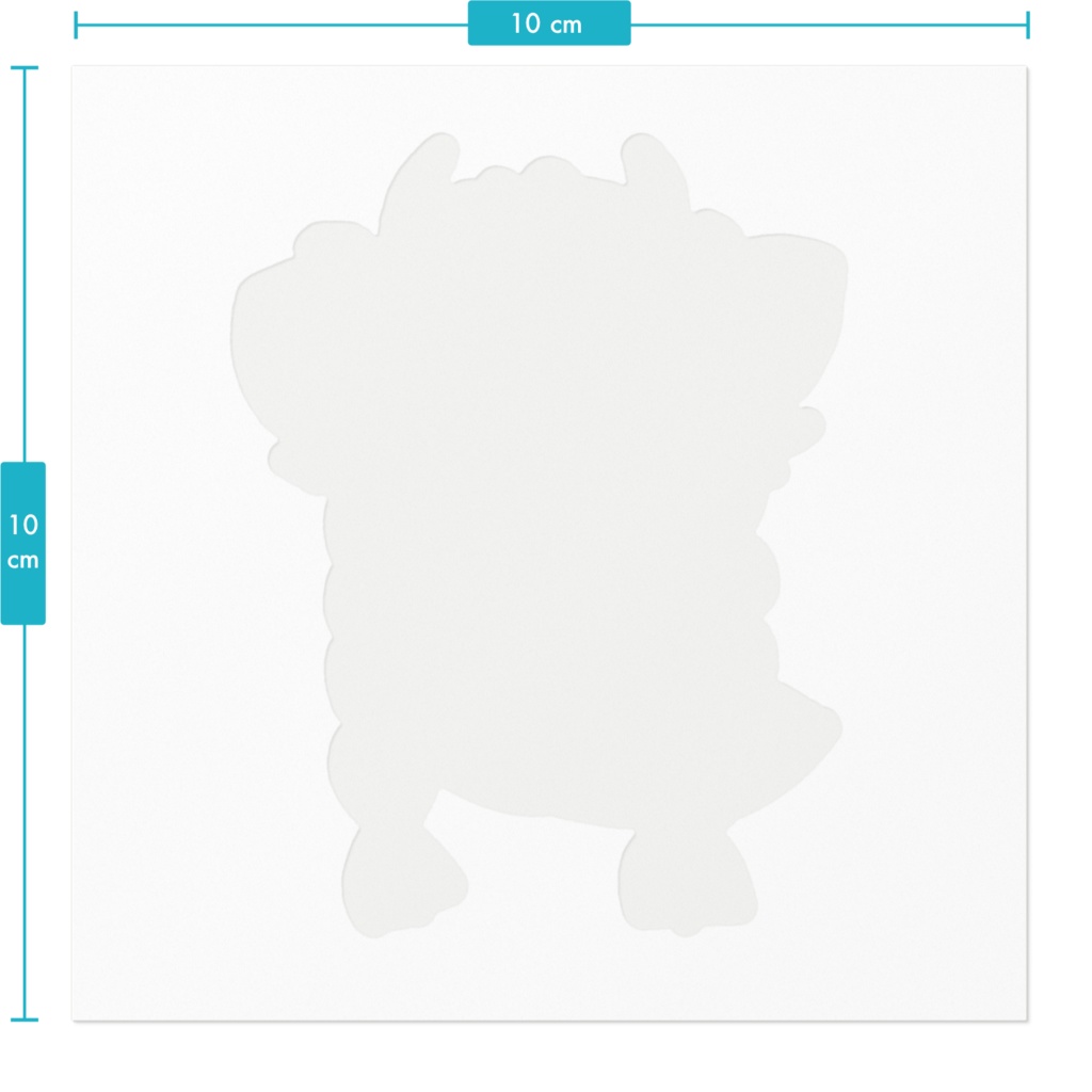 橙角子ステッカー