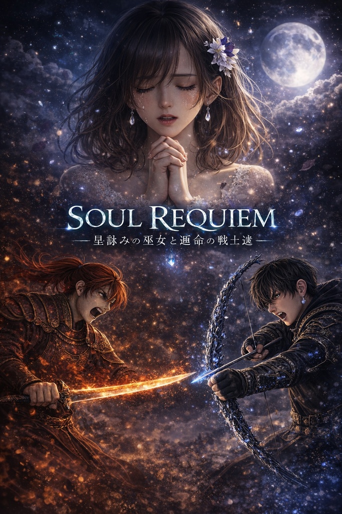 最後に残ったのは、感情のない彼女だった【SOUL REQUIEM|ダークファンタジーイラスト集25枚】