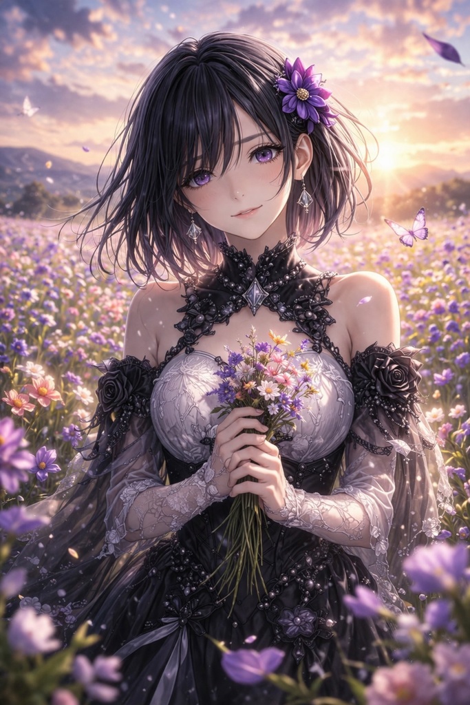 最後に残ったのは、感情のない彼女だった【SOUL REQUIEM|ダークファンタジーイラスト集25枚】