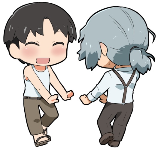 まさ＆よどお手々あわせてるアクスタ