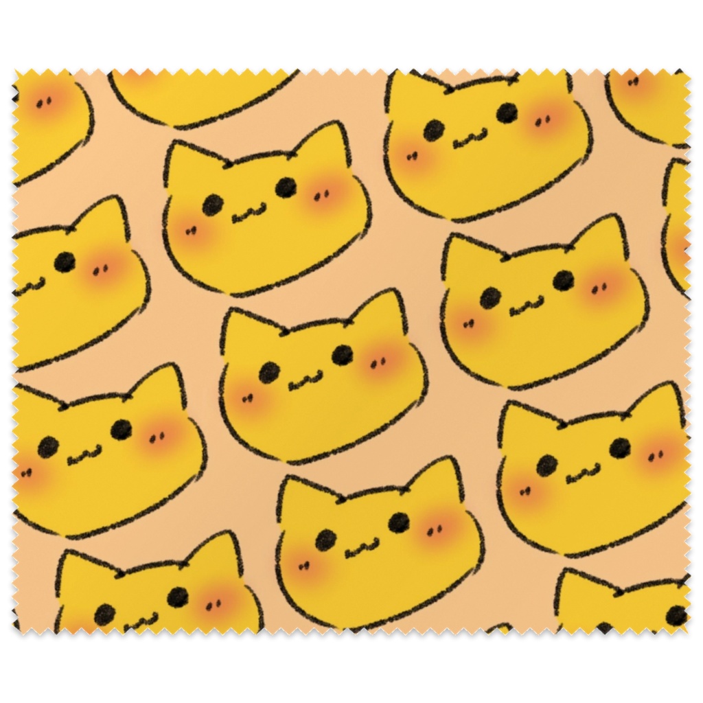 にゃんぷっぷーがいっぱい！メガネ拭き