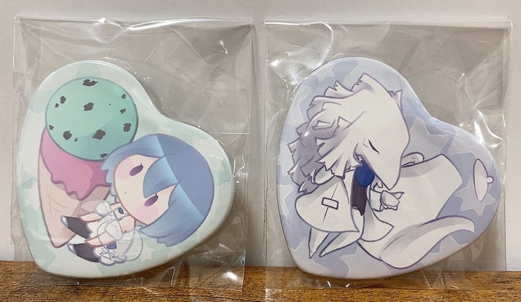 好きなものは?シザジリ缶バッジ