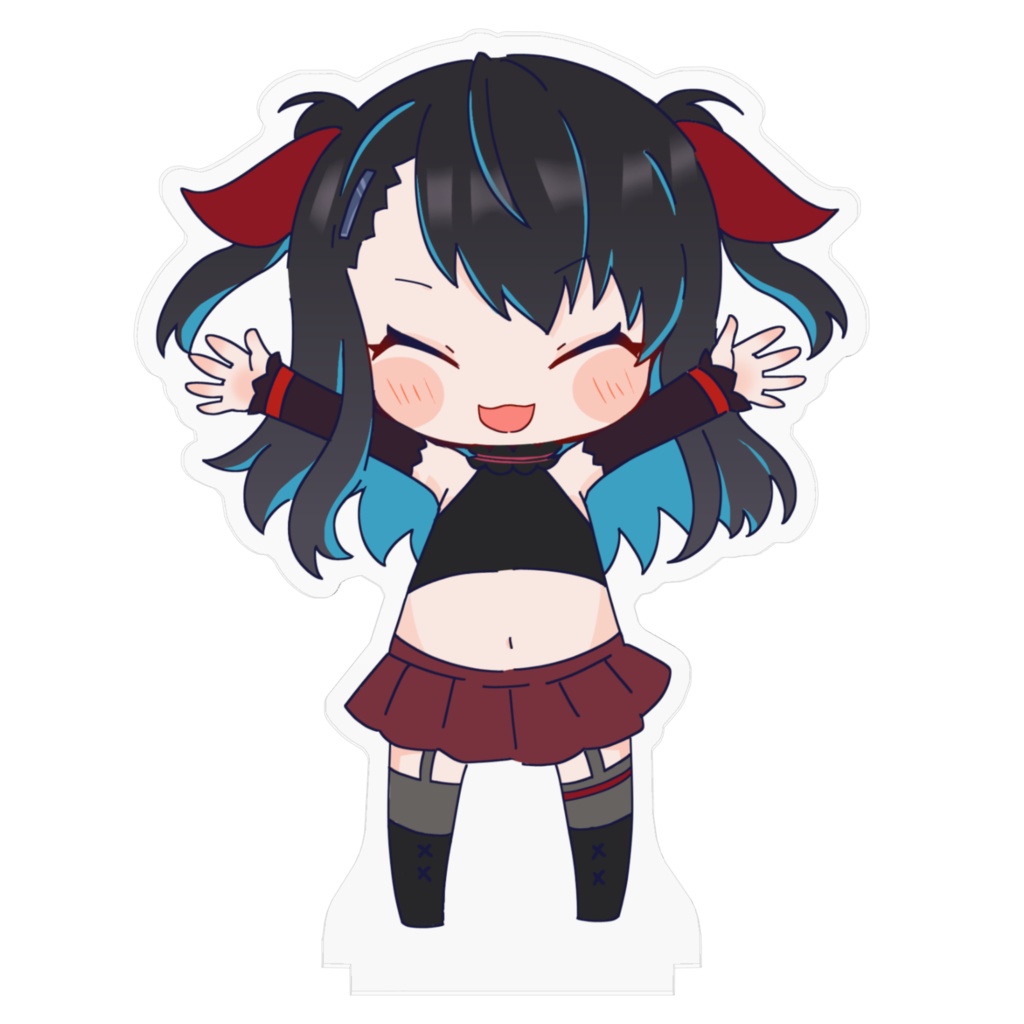 みにばつアクリルフィギュア【ばんざい】