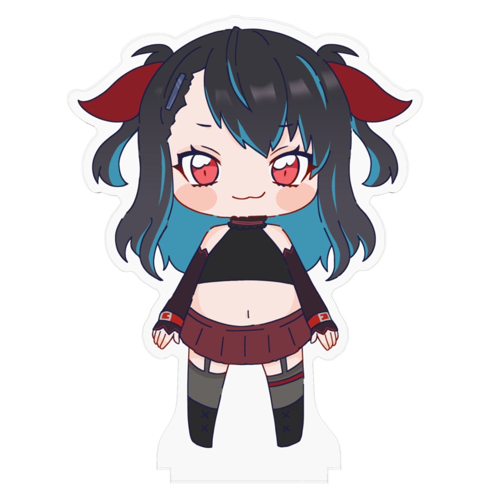 みにばつアクリルフィギュア【きめがお】