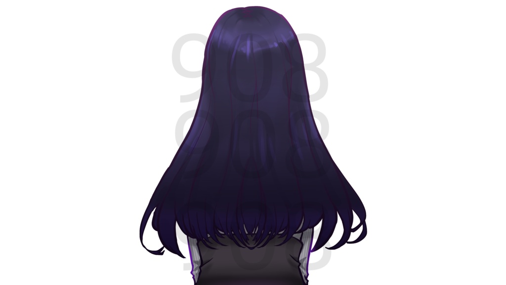 立绘CG插画素材_1 (女性背影，PSD文件)