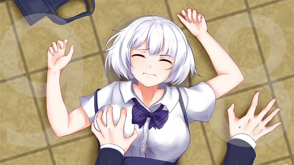 立绘CG插画素材_10 (撞倒，PSD文件)