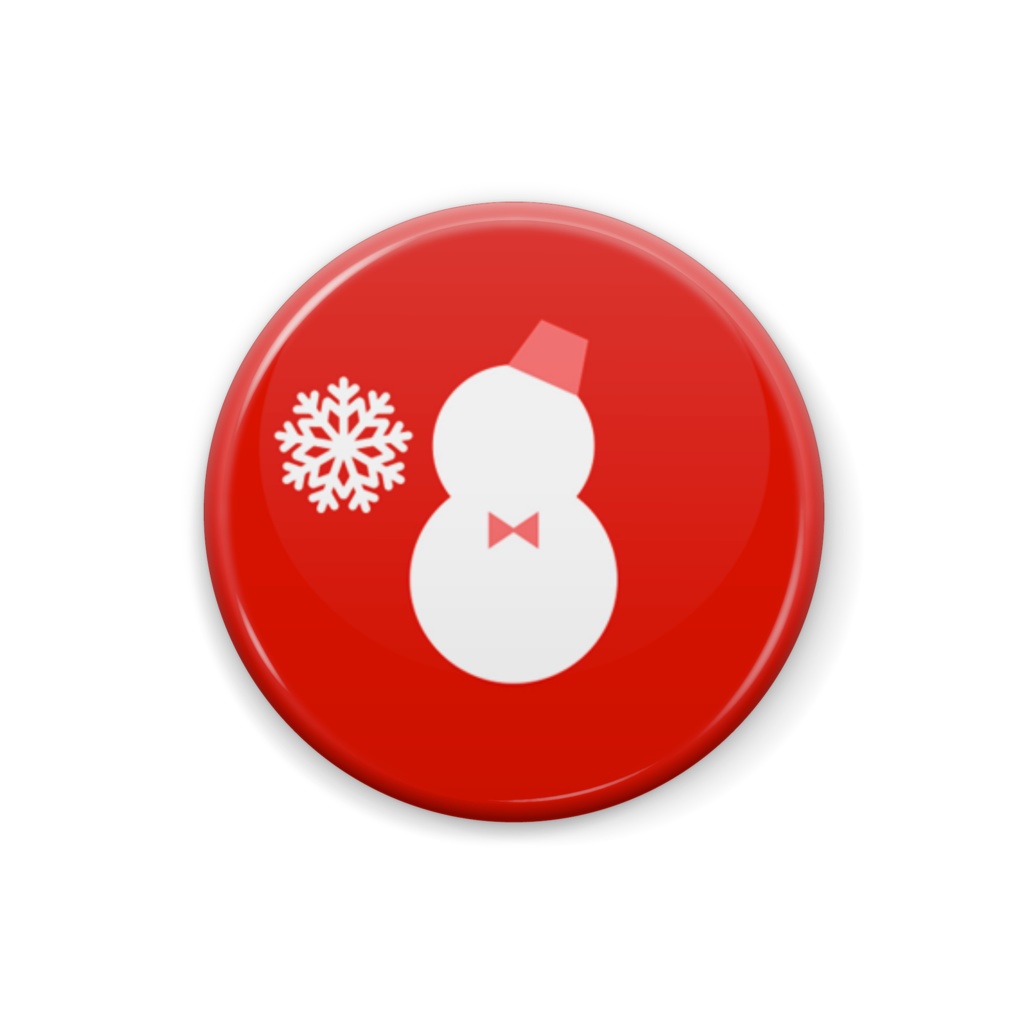 SNOW！SNOW！缶バッジ（赤）
