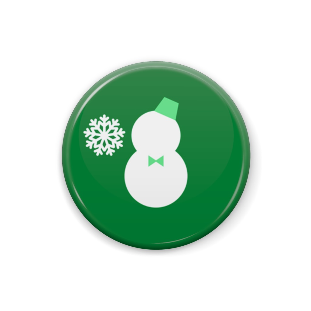 SNOW!SNOW!缶バッジ(緑)