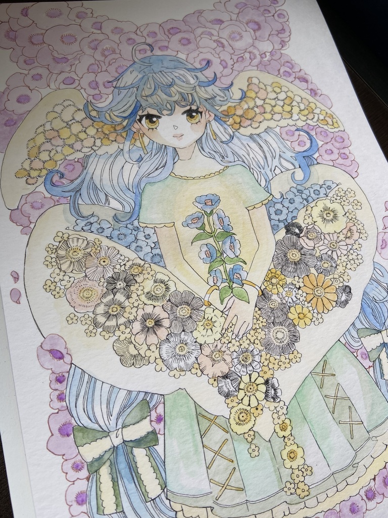 ミモザの羽根をもつ女の子