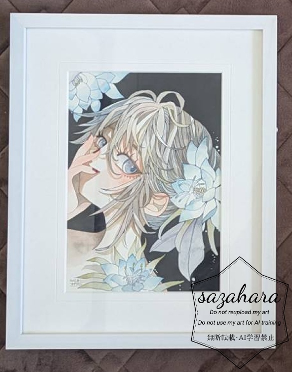 額装原画『月下美人』