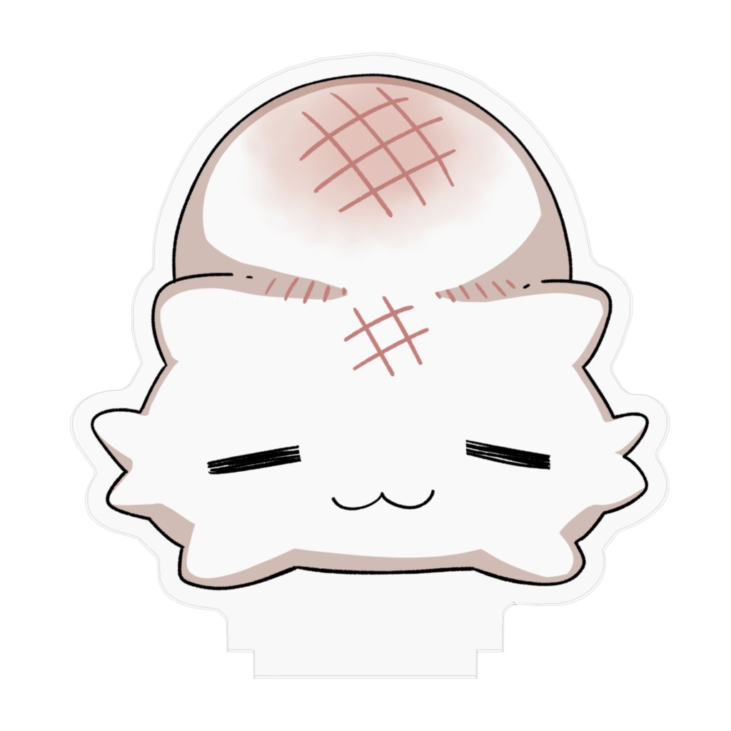 モノチプロジェクト応援アクリルスタンド - ぷっくりオモニャー (70mm×70mm)