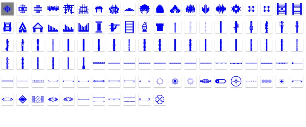 【高解像度・改変可・商用可】ベース素材_ブルーシェイプ100【#4】