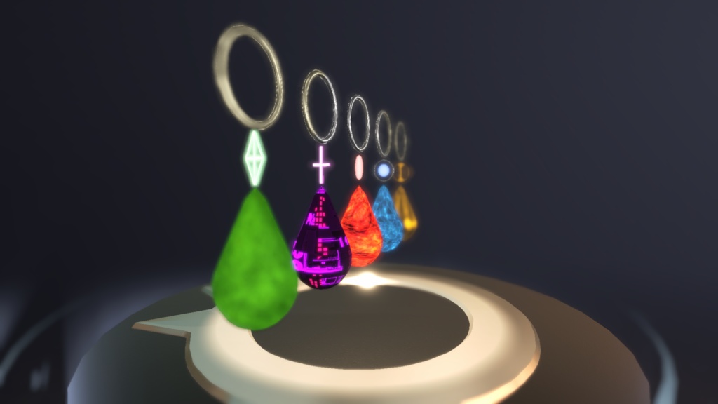 【MA対応】Drops of Elements V1.1(VRC用アクセサリー/ピアス/イヤリング)