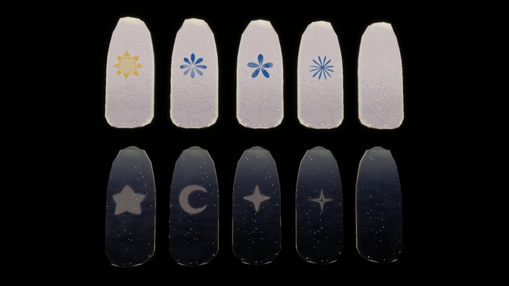 【MA対応】カスタムネイル/Custom Nail V1.1(VRC用アクセサリー/ネイル)