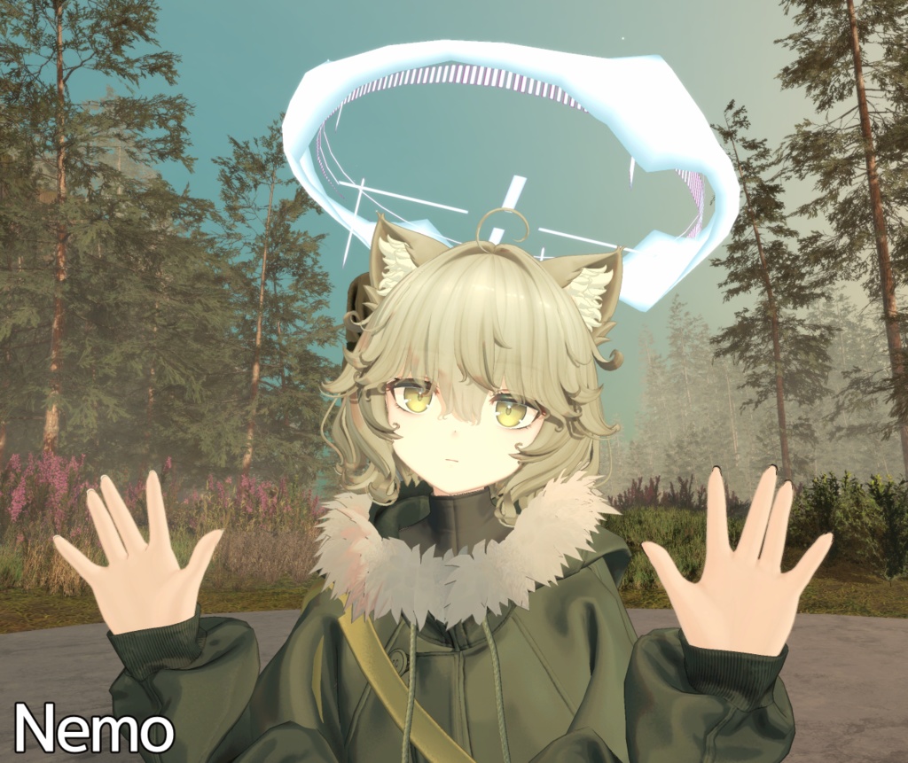 【MA対応】サイバーヘイロー/CyberHalo V1.0(VRC用アクセサリー/ヘイロー/天使の輪)