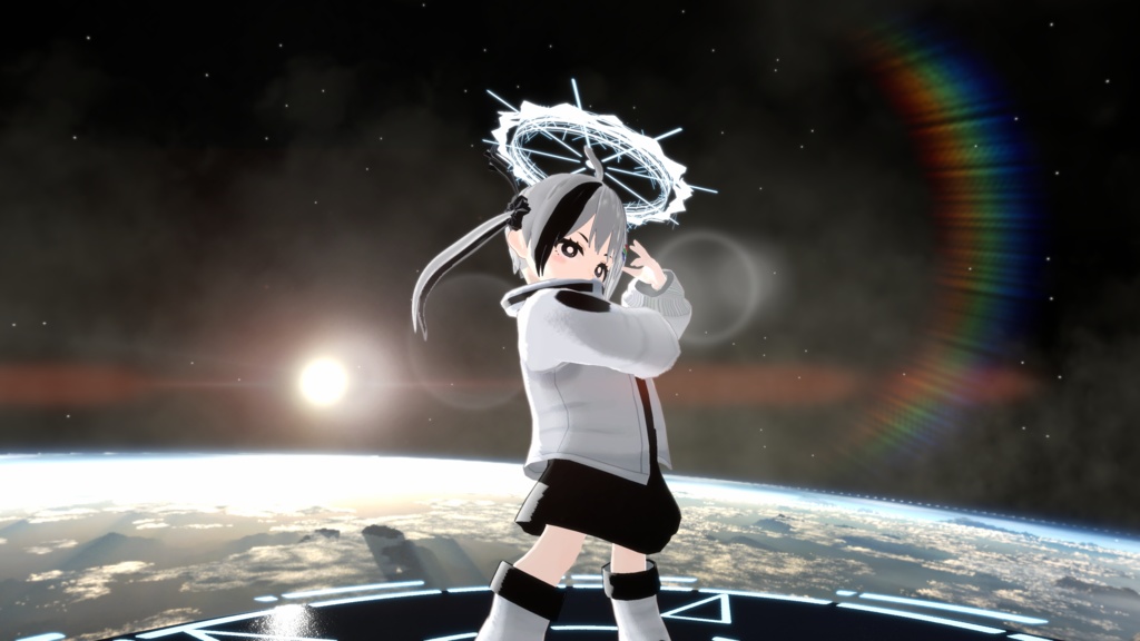 【MA対応】サイバーヘイロー/CyberHalo V1.0(VRC用アクセサリー/ヘイロー/天使の輪)