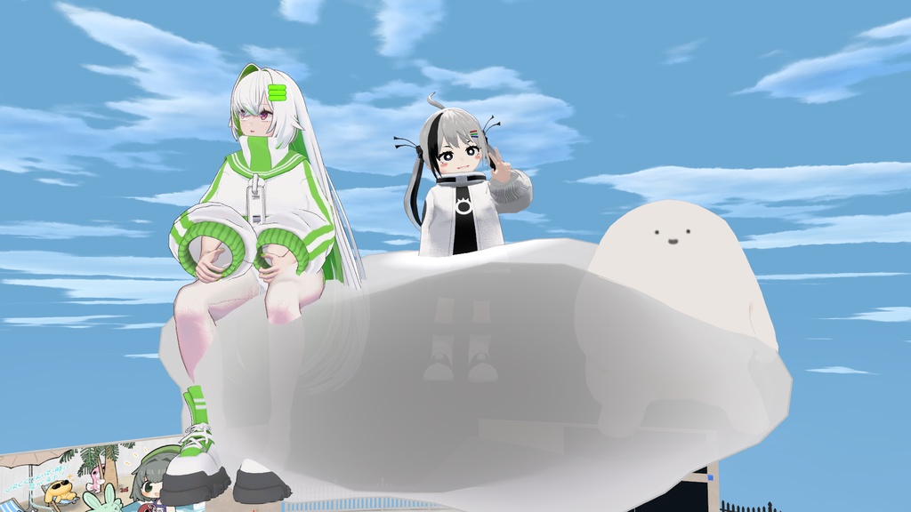 【MA対応】浮遊雲/HoverCloud V1.2(VRC用ギミック/乗り物/飛行)