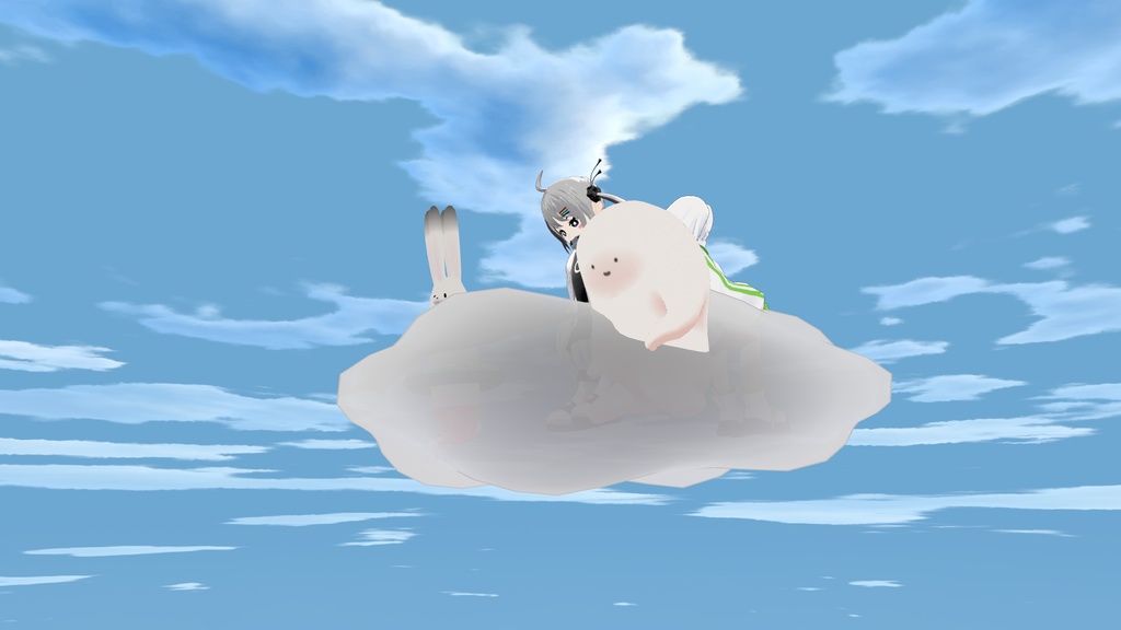 【MA対応】浮遊雲/HoverCloud V1.2(VRC用ギミック/乗り物/飛行)